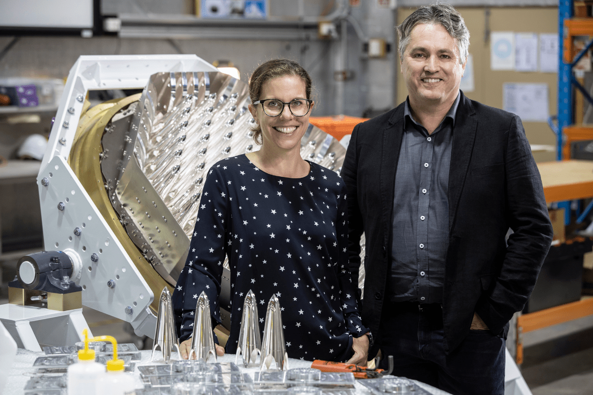 CSIRO commercialisation specialist Dr Ilana Feain and Quasar CEO Mr Phil Ridley. Credit: CSIRO