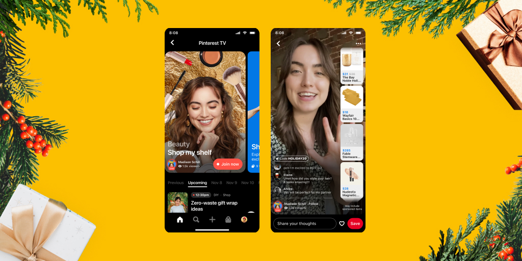 Pinterest live-selling 