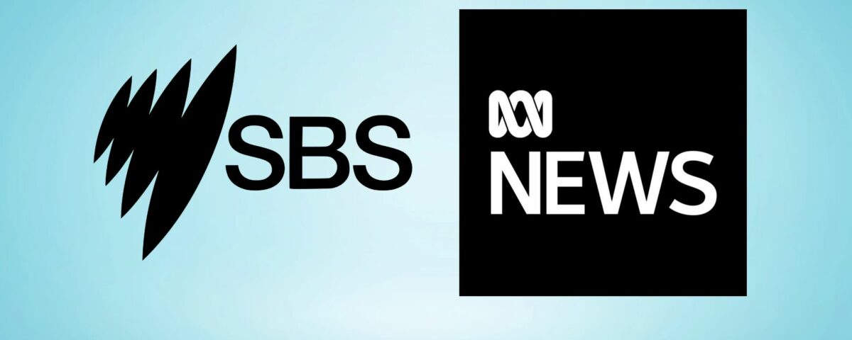 SBS and ABC News, both tagged as government-funded media by Twitter