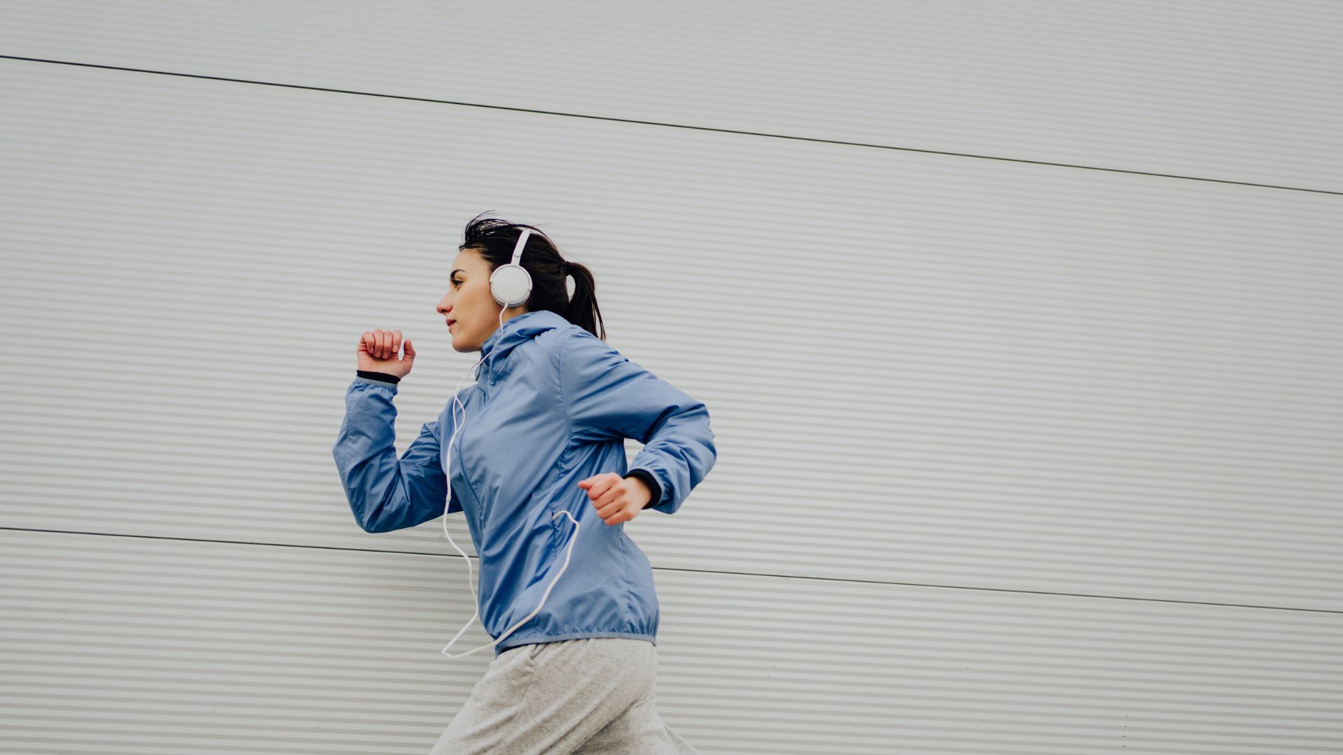 jogger listening to audio as a ritual