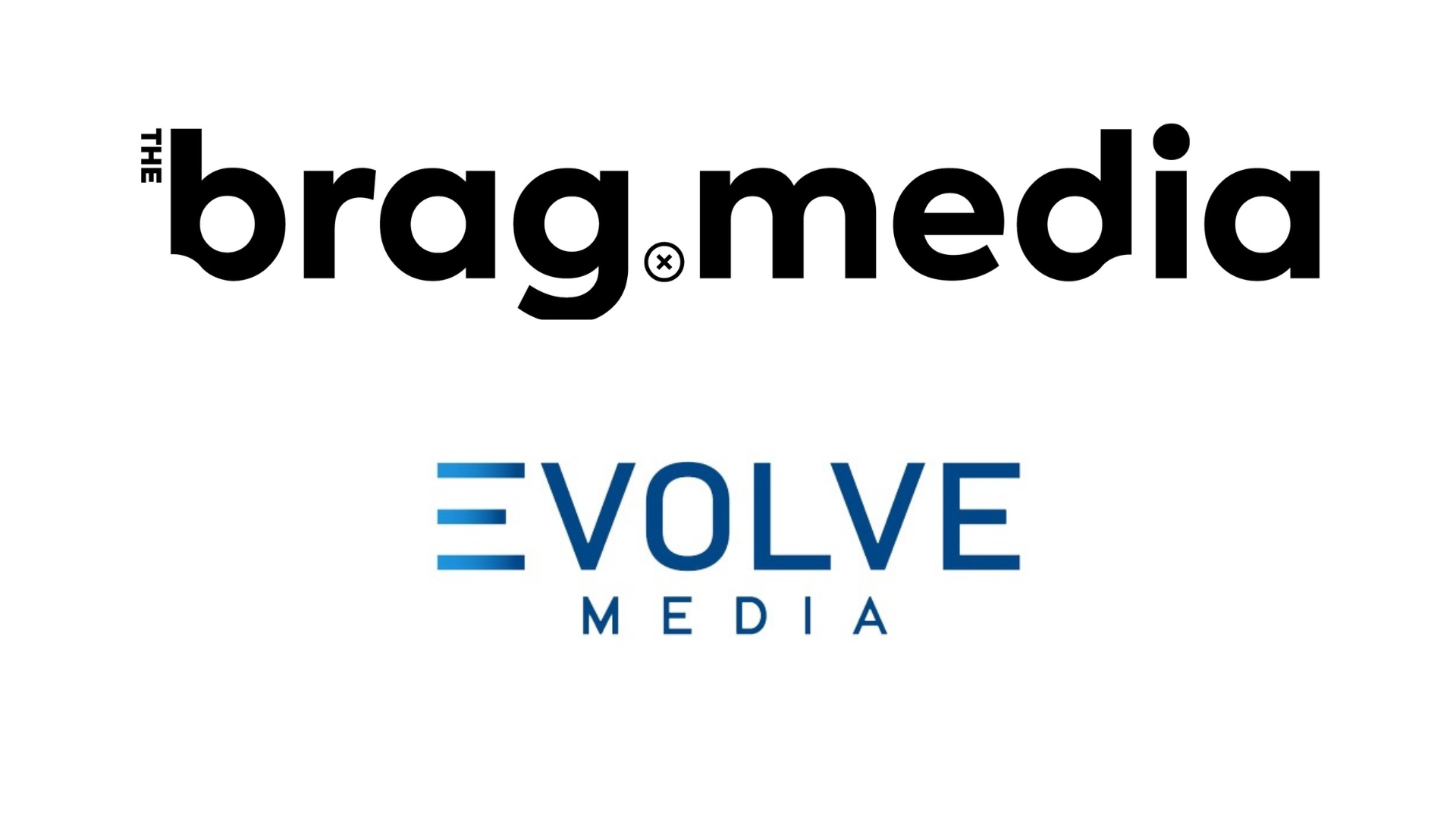 the brag media and evolve media logos